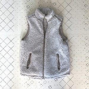 Zippered Sherpa Vest